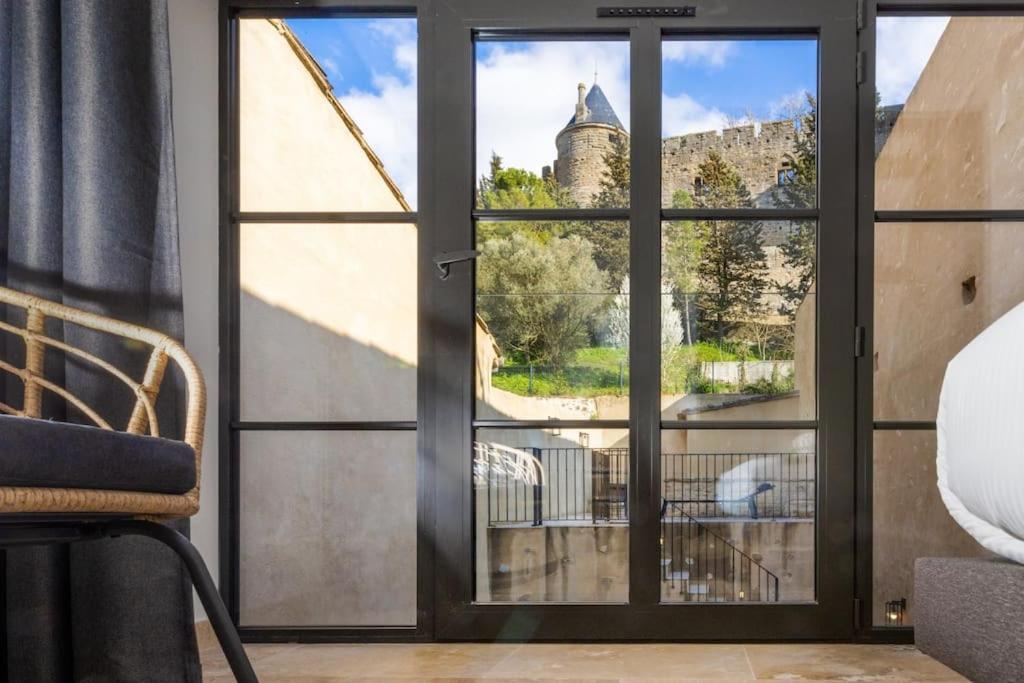 Longue Vie A La Reine - Piscine - Chateau Carcassonne Exterior foto